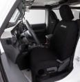 Picture of Covercraft 18-24 Wrangler JL 4dr Bucket Endura Jeep Logo SeatSaver Custom Front Row Seat Covers