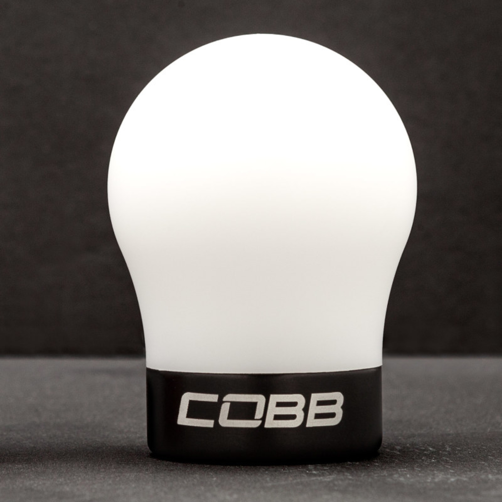 Picture of Cobb Volkswagen Black Base White Shift Knob