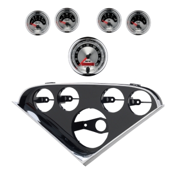 Picture of Autometer American Muscle Direct Fit Dash Kit 55-56 Chevrolet (1 x 3-3/8in. / 4 x 2-1/16in.)