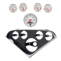 Picture of Autometer Arctic White Direct Fit Dash Kit 55-56 Chevrolet (1 x 3-3/8in. / 4 x 2-1/16in.)