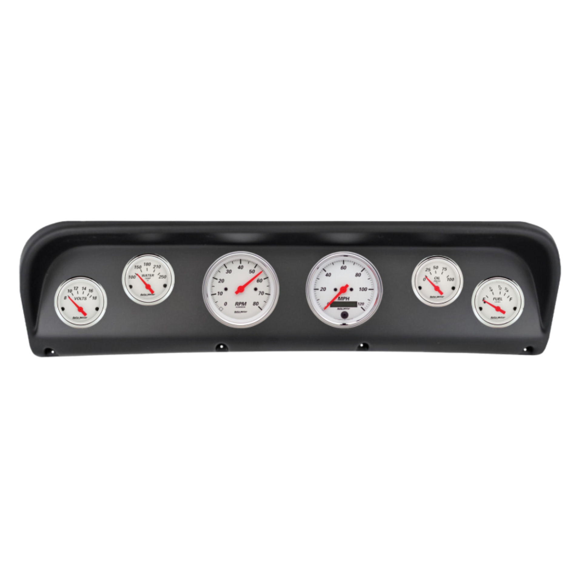 Picture of Autometer Arctic White Direct Fit Dash Kit 67-72 Ford F100 (2 x 3-3/8in. / 4 x 2-1/16in.)