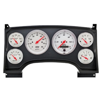 Picture of Autometer Arctic White Direct Fit Dash Kit 94-97 Chevy S10 Truck (2 x 3-3/8in. / 4 x 2-1/16in.)