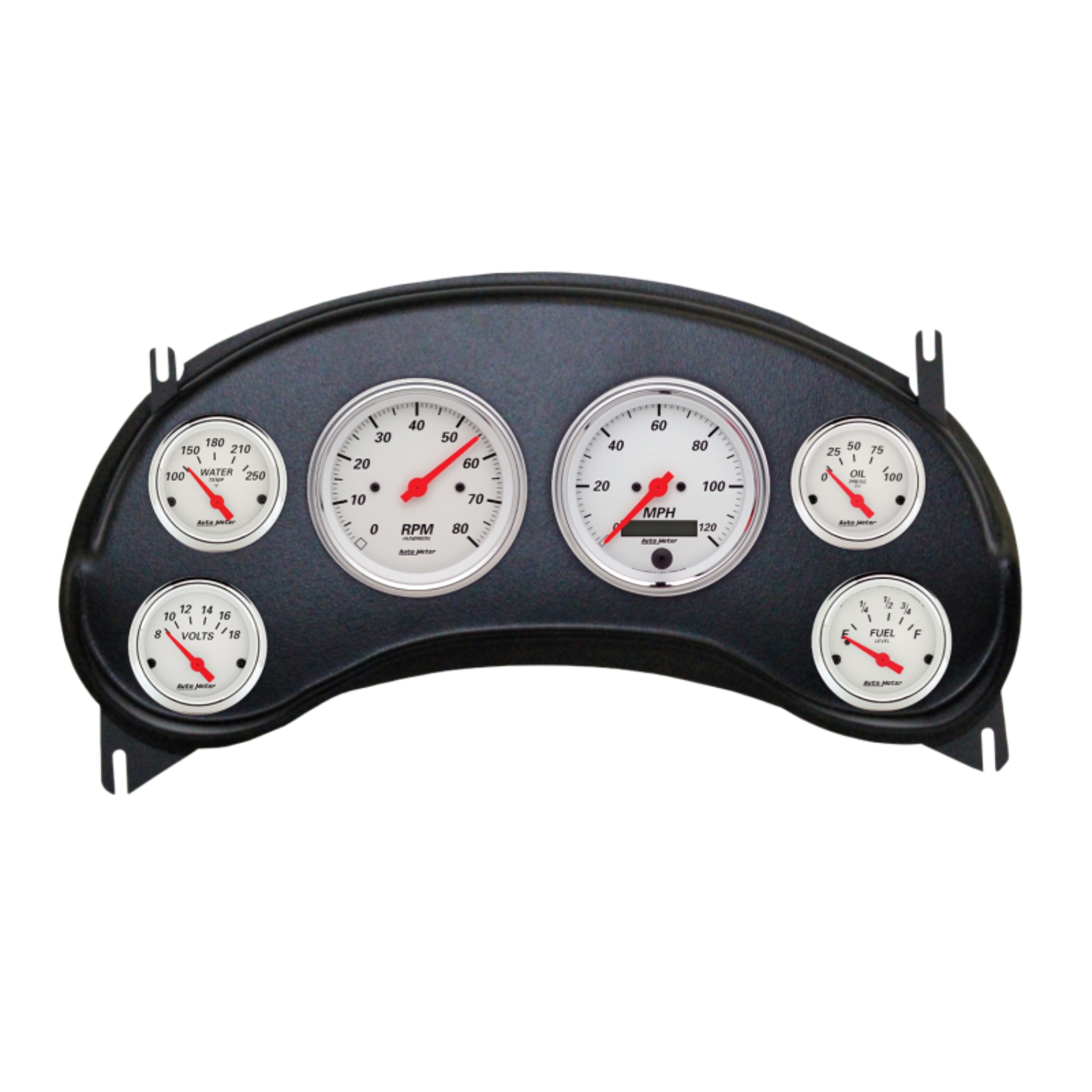 Picture of Autometer Arctic White Direct Fit Dash Kit 98-04 Chevy S10 Truck (2 x 3-3/8in. / 4 x 2-1/16in.)
