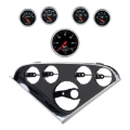 Picture of Autometer Designer Black Direct Fit Dash Kit 55-56 Chevrolet (1 x 3-3/8in. / 4 x 2-1/16in.)
