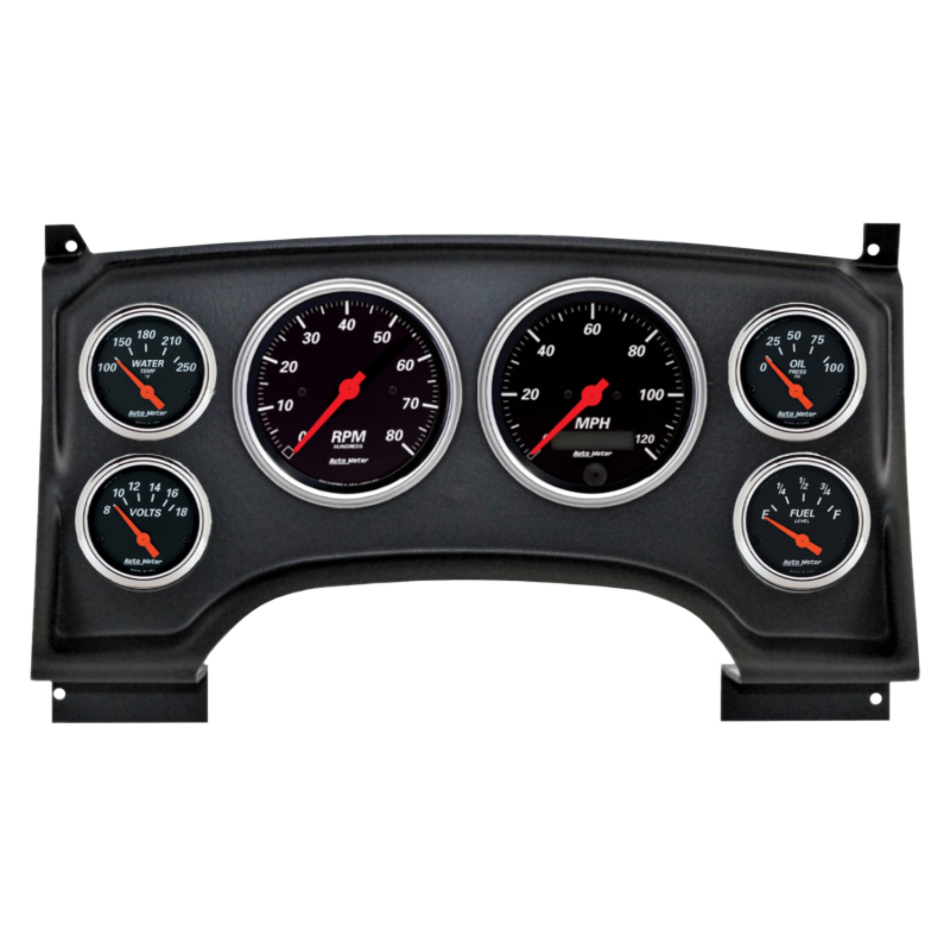 Picture of Autometer Designer Black Direct Fit Dash Kit 94-97 Chevy S10 Truck (2 x 3-3/8in. / 4 x 2-1/16in.)
