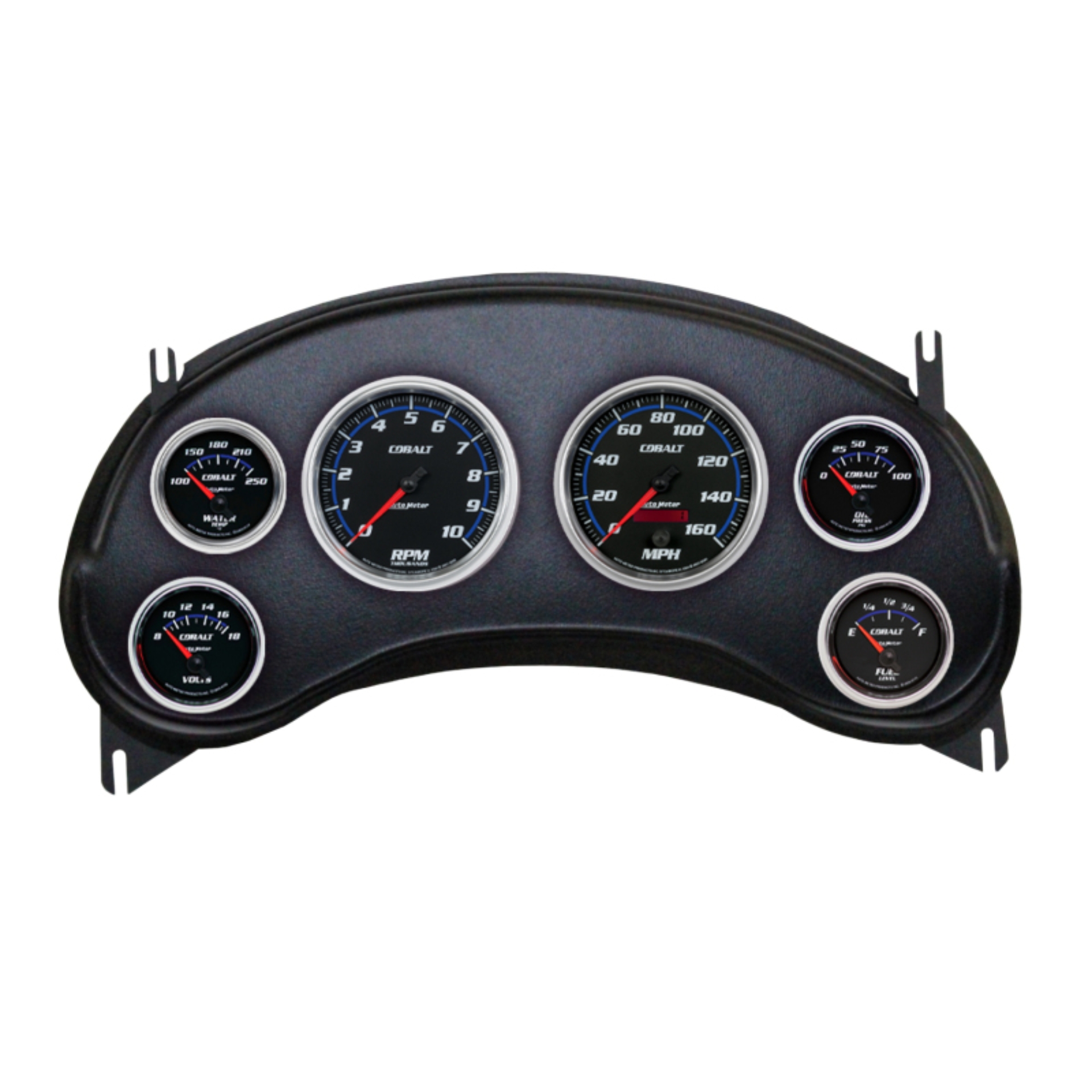 Picture of Autometer Designer Black Direct Fit Dash Kit 98-04 Chevy S10 Truck (2 x 3-3/8in. / 4 x 2-1/16in.)