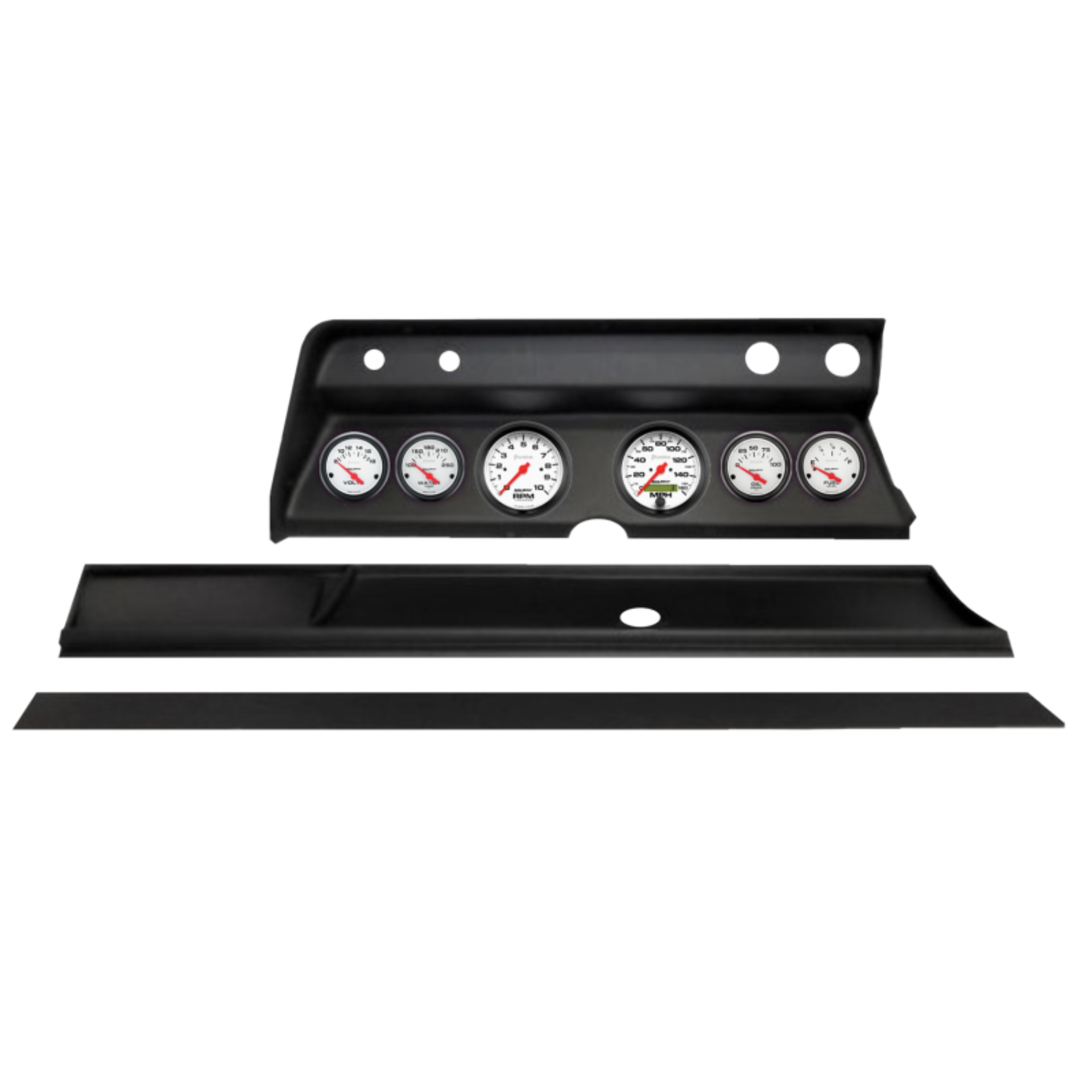 Picture of Autometer Phantom Direct Fit Dash Kit 1966 Chevy Chevelle (2 x 3-3/8in. / 4 x 2-1/16in.)