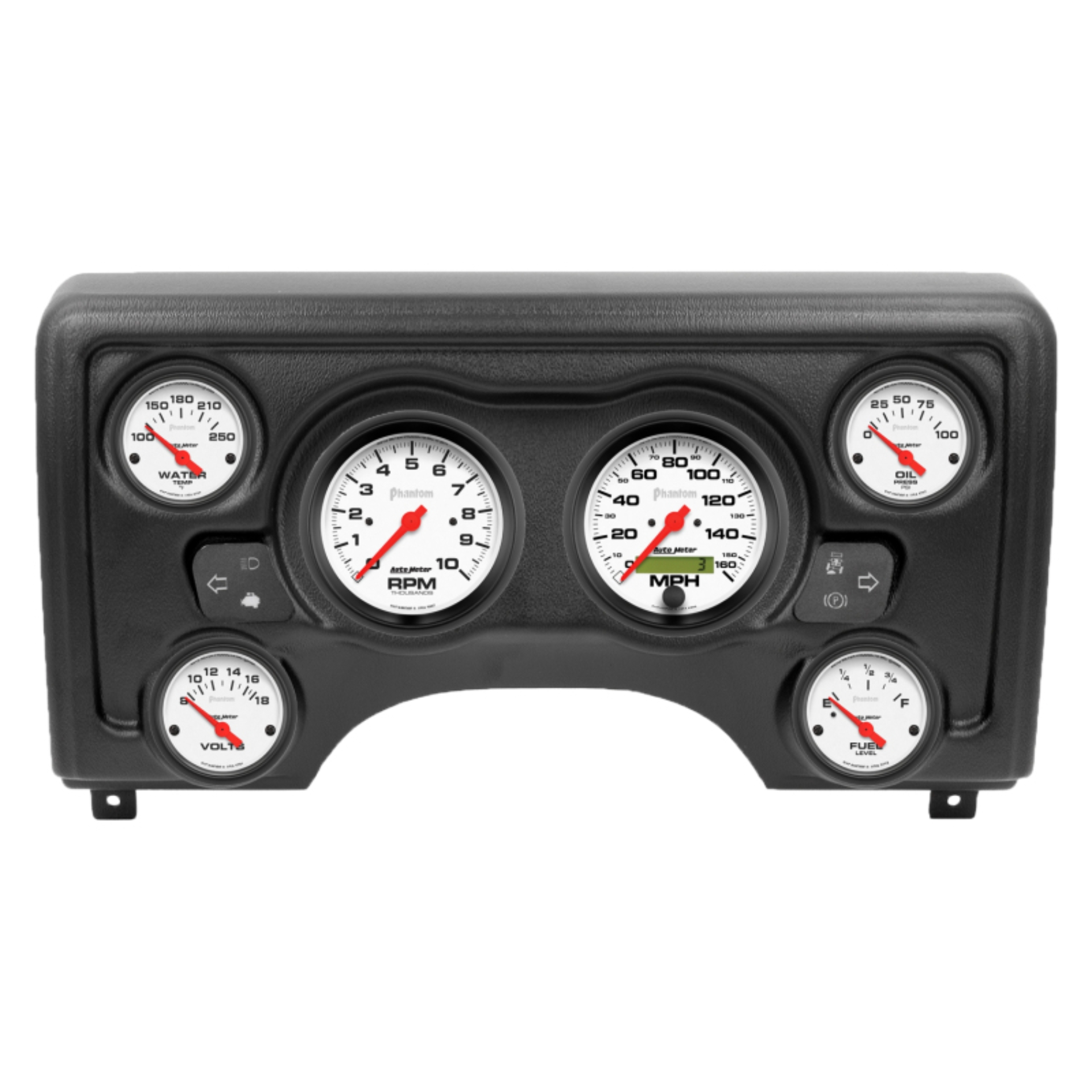Picture of Autometer Phantom Direct Fit Dash Kit 97-06 Jeep TJ (2 x 3-3/8in. / 4 x 2-1/16in.)