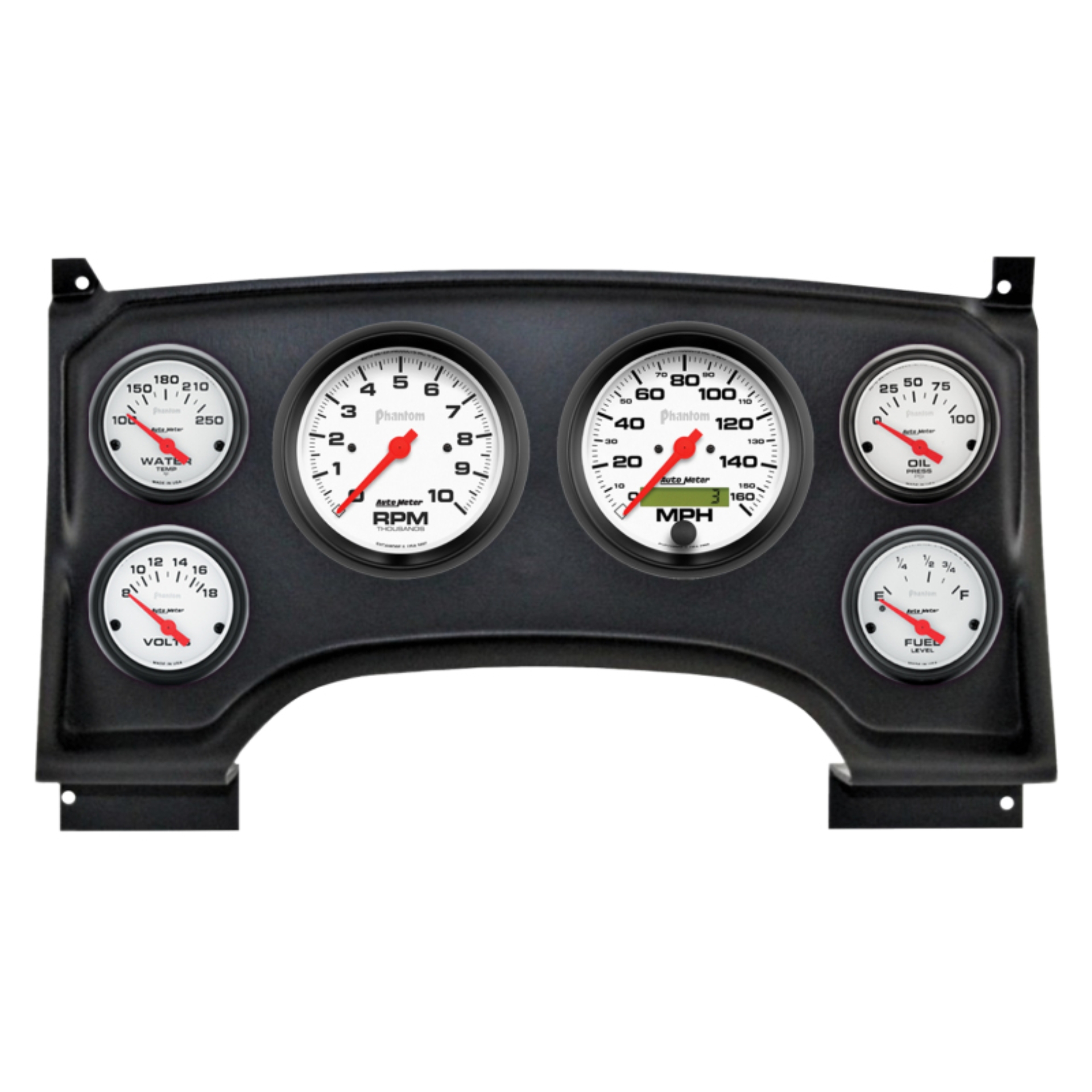 Picture of Autometer Phantom Direct Fit Dash Kit 94-97 Chevy S10 Truck (2 x 3-3/8in. / 4 x 2-1/16in.)