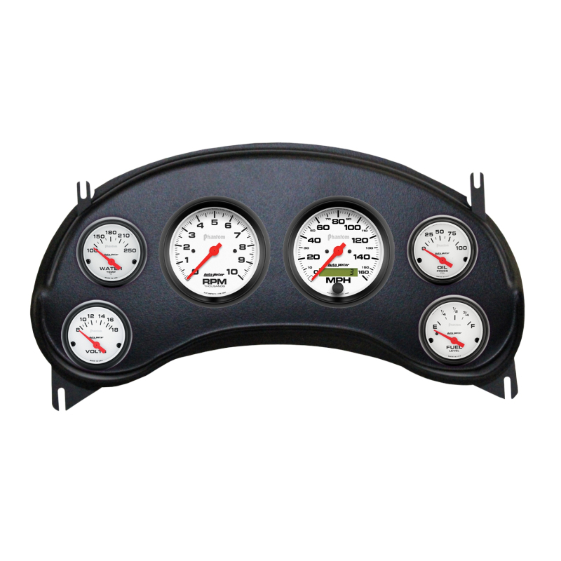 Picture of Autometer Phantom Direct Fit Dash Kit 98-04 Chevy S10 Truck (2 x 3-3/8in. / 4 x 2-1/16in.)