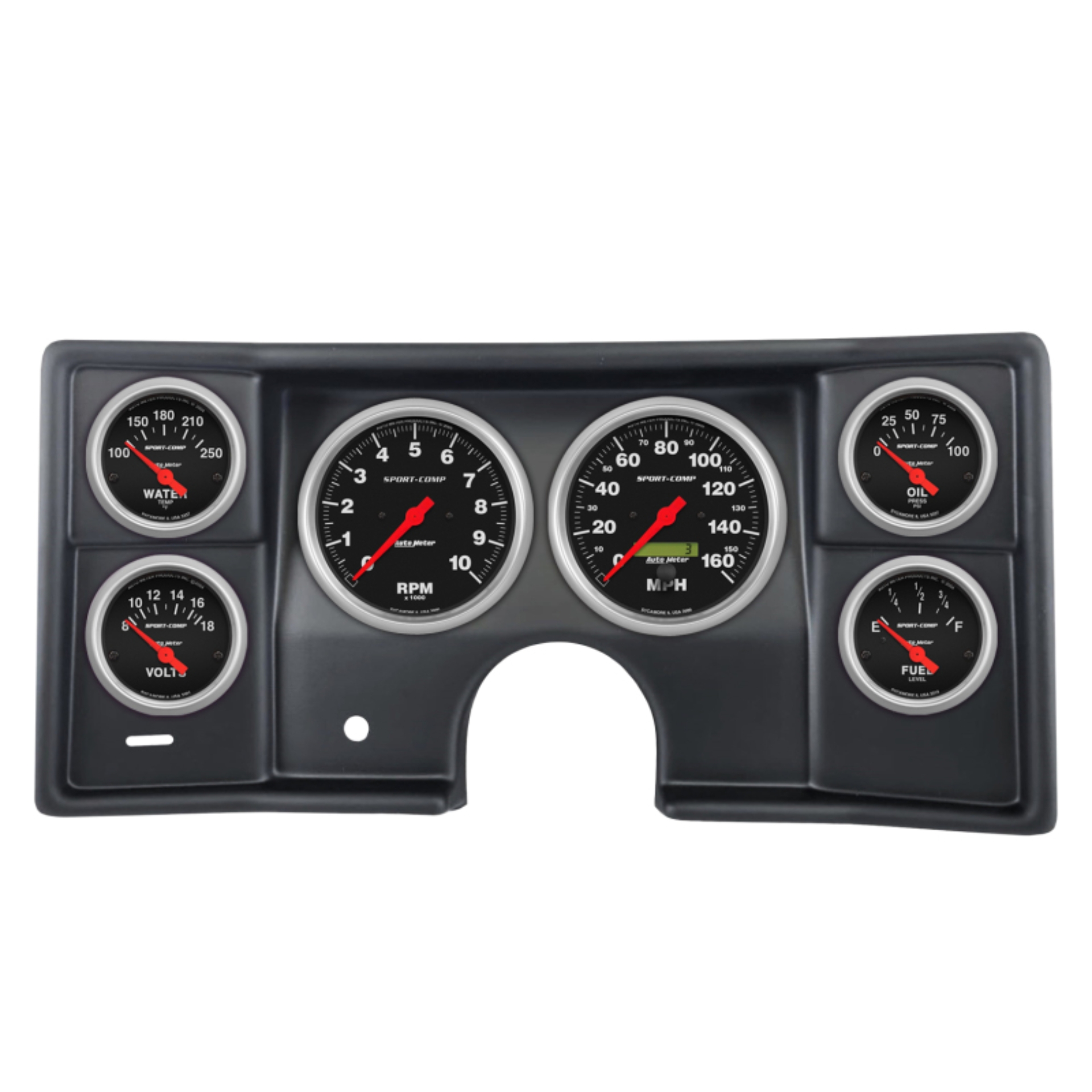 Picture of Autometer Sport-Comp Direct Fit Dash Kit 78-81 Malibu / El Camino / Montecarlo (2 x 5in/4 x 2-5/8in)