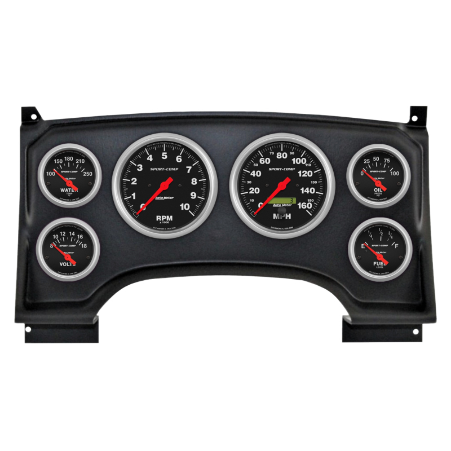 Picture of Autometer Sport-Comp Direct Fit Dash Kit 94-97 Chevy S10 Truck (2 x 3-3/8in. / 4 x 2-1/16in.)