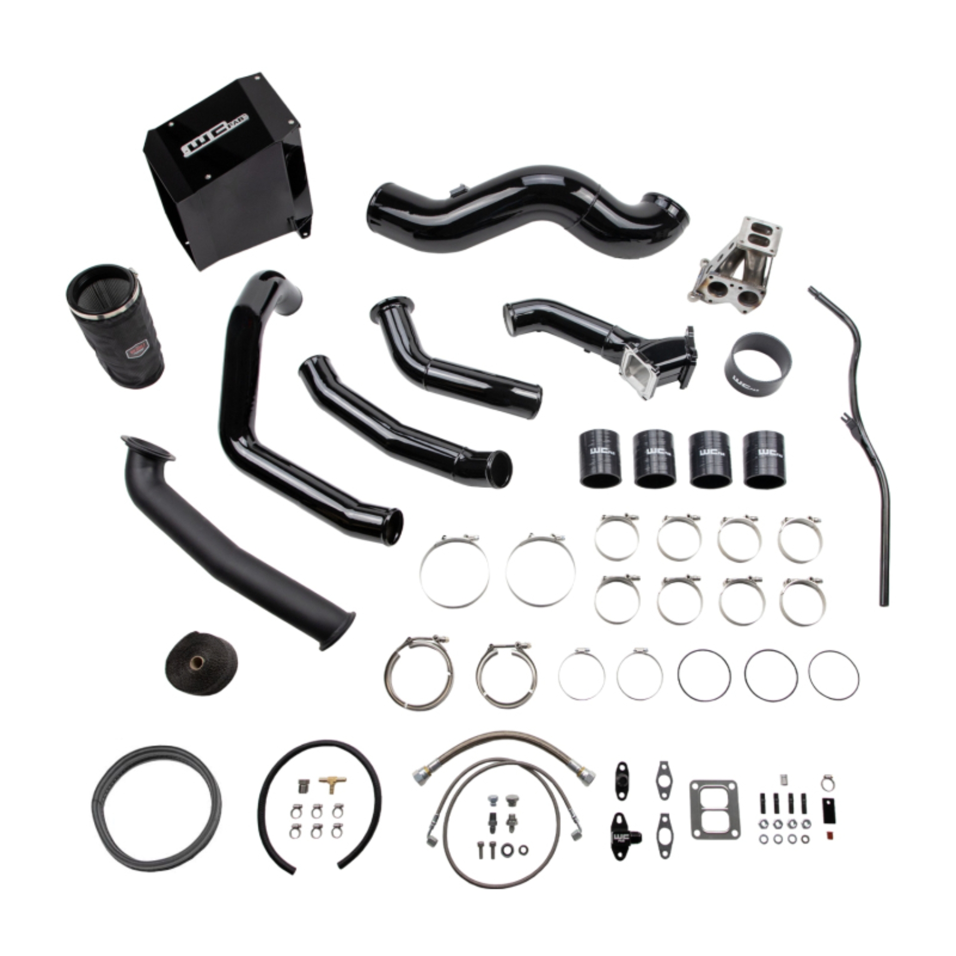 Picture of Wehrli 01-04 LB7 Duramax S400 Single Turbo Install Kit - Illusion Blueberry
