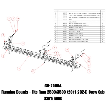 Picture of Gen-Y 11-24 RAM 2500/3500 Crew Cab Running Boards