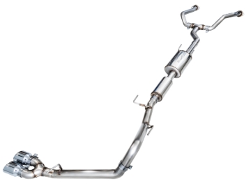 Picture of AWE Tuning 0FG Exhaust for 3rd Gen Toyota Tundra - Dual Chrome Silver Tips