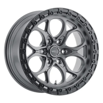 Picture of Weld 18x9 Ledge 6 6x135 ET00 BS 5.00 Satin GUN / Satin BLK Ring 87.1