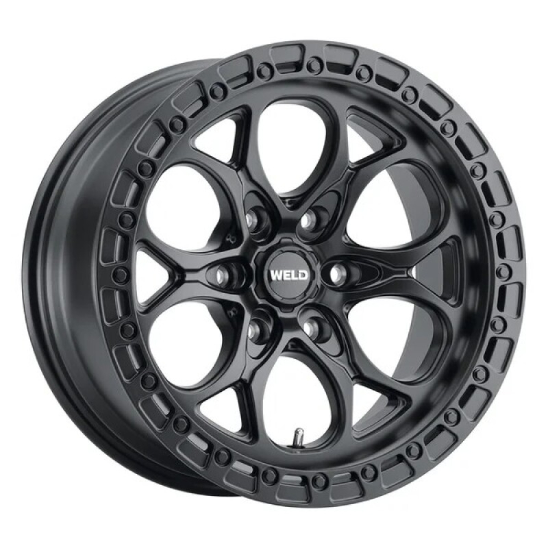 Picture of Weld 17x9 Ledge 6 6x139.7 ET00 BS 5.00 Satin BLK / Satin BLK Ring 106.1