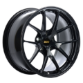 Picture of BBS RI-A 18x9.5 5x120 ET23 82mm PFS Ring/Clip Required - Metallic Black Subtle Blue Flake
