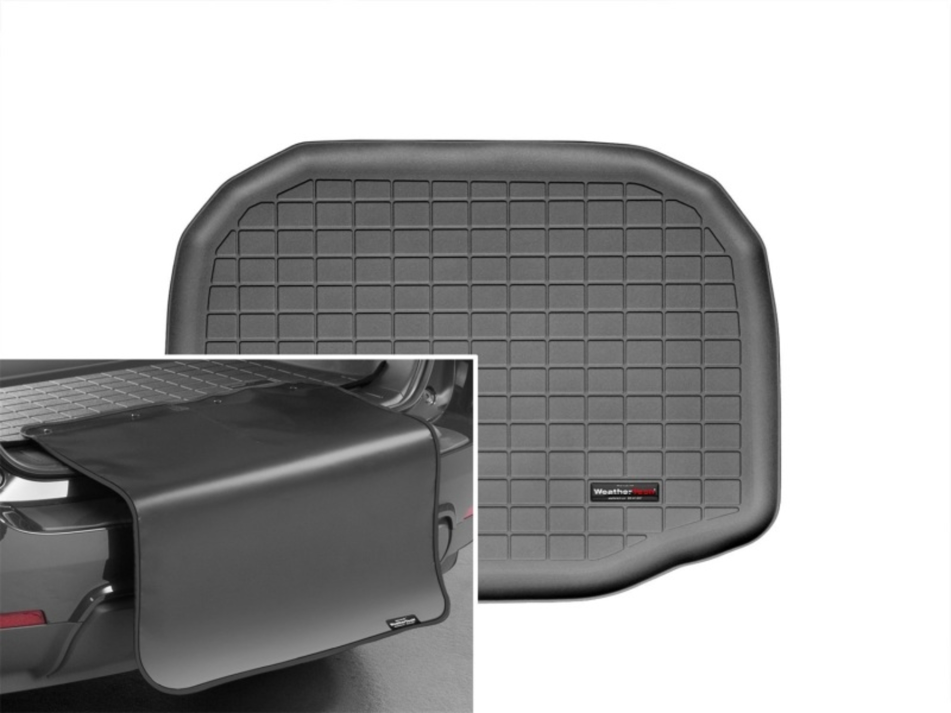 Picture of WeatherTech 11+ Ford Explorer Cargo Liner w/ Bumper Protector - Black