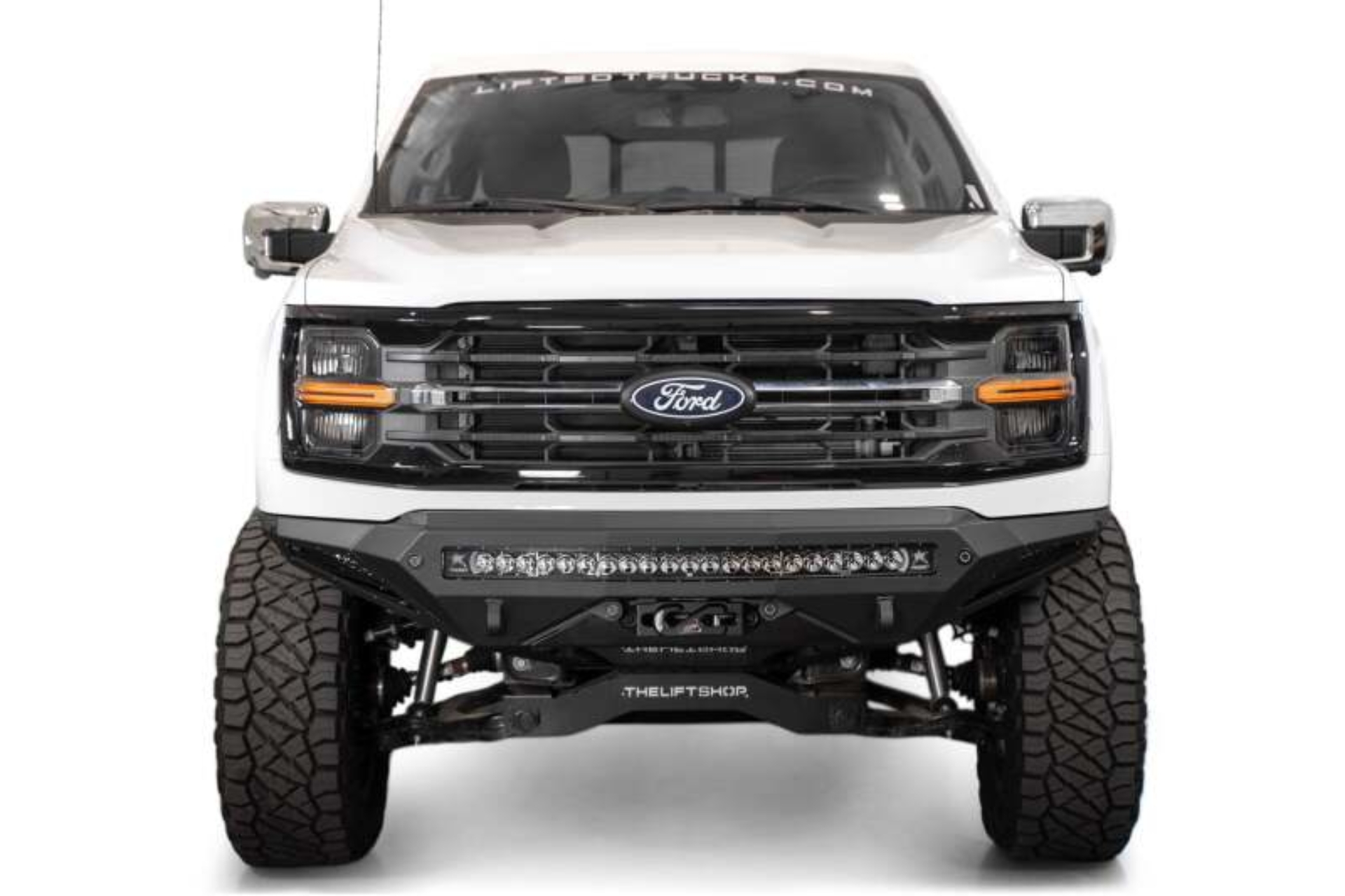 Picture of Addictive Desert Designs 2024 Ford F-150 Stealth Fighter Winch - Front Bumper
