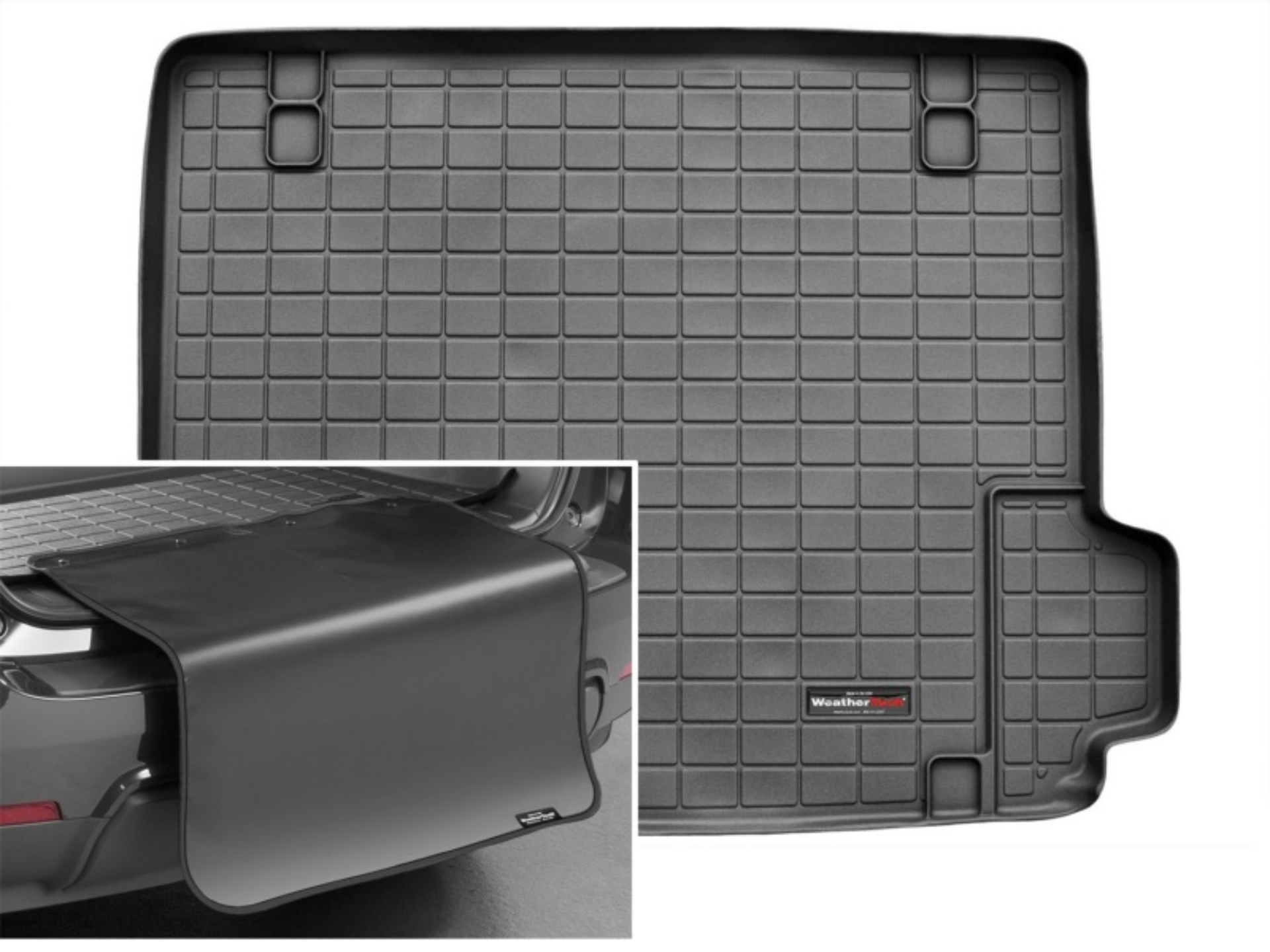 Picture of WeatherTech 11+ BMW X3 Cargo Liner w/ Bumper Protector - Black