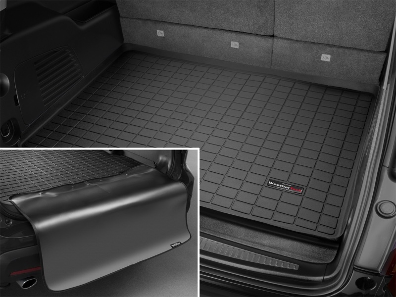 Picture of WeatherTech 15+ Cadillac Escalade ESV Cargo Liner w/ Bumper Protector - Black