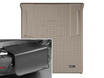 Picture of WeatherTech 07-14 Cadillac Escalade ESV Cargo Liner w/ Bumper Protector - Tan