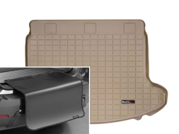 Picture of WeatherTech 14-15 Nissan Rogue Select Cargo Liner w/ Bumper Protector - Tan