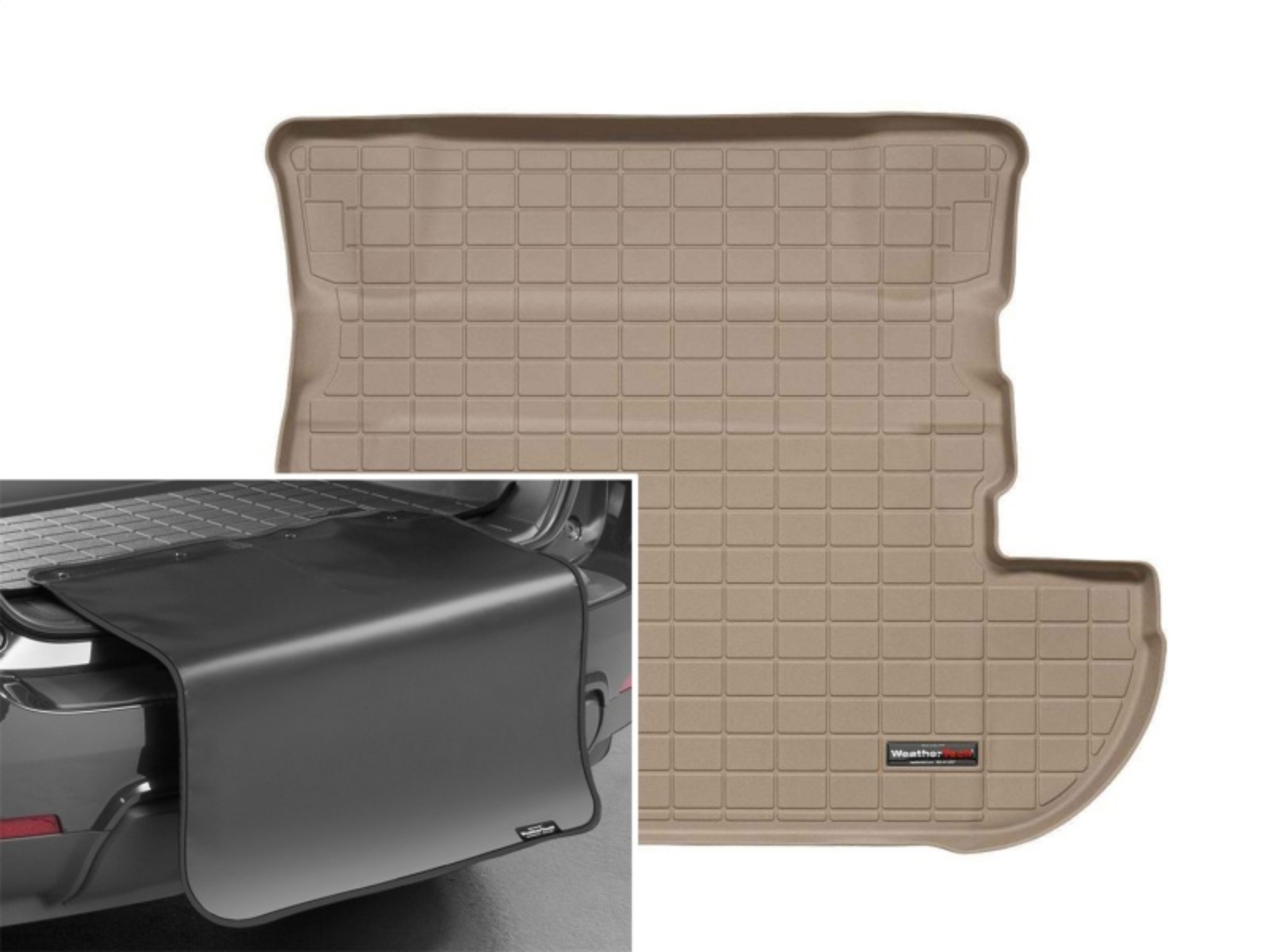 Picture of WeatherTech 13-16 Buick Encore Cargo Liner w/ Bumper Protector - Tan