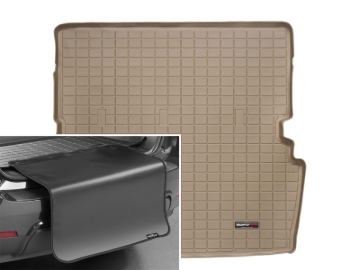 Picture of WeatherTech 09-15 Honda Pilot Cargo Liner w/ Bumper Protector - Tan