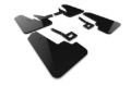 Picture of Rally Armor 19-25 Dodge Ram 1500 Rebel Black UR Mud Flap w/Metallic Black Logo