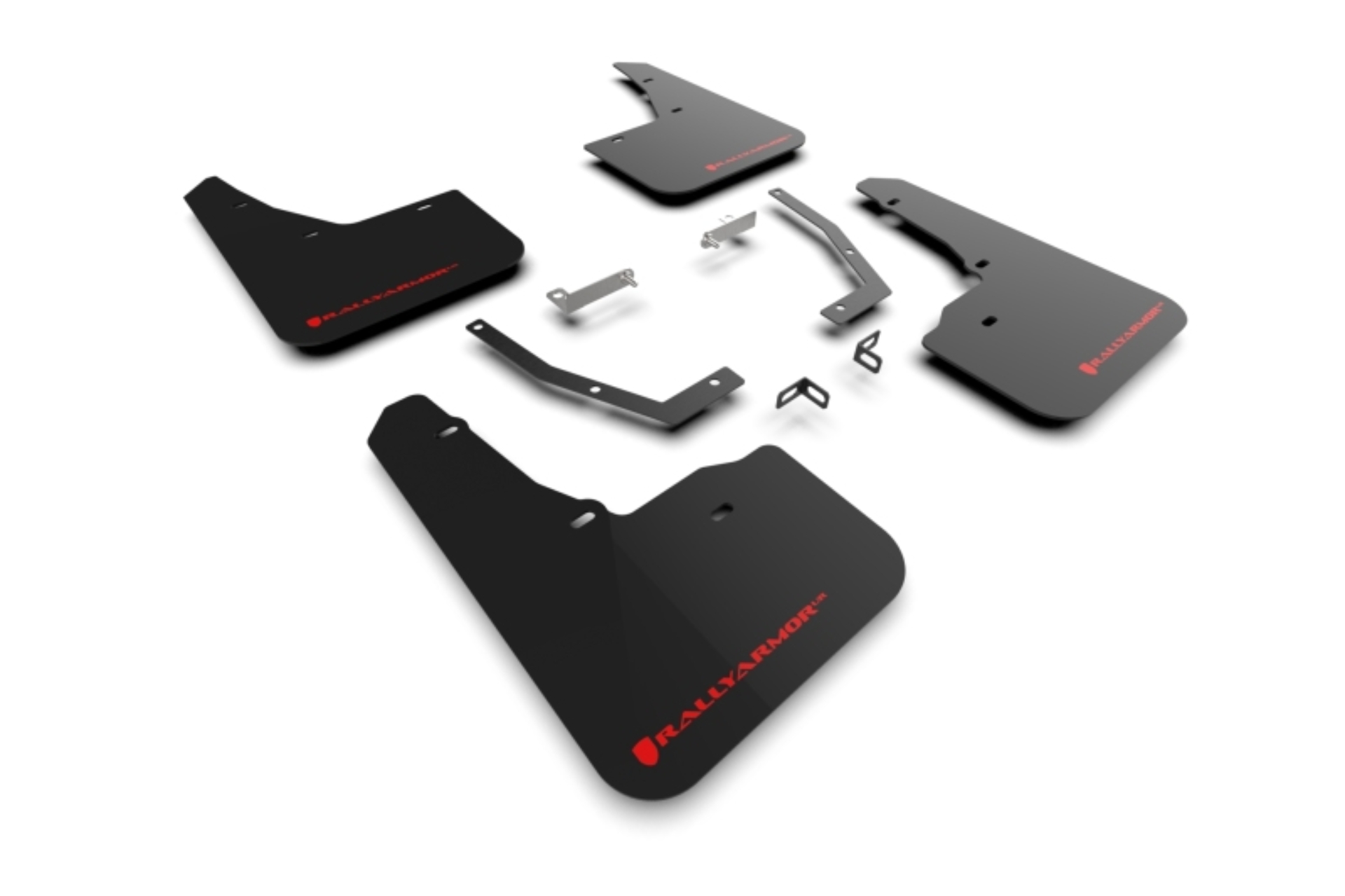 Picture of Rally Armor 25-26 Subaru Forester & Hybrid Black UR Mud Flap w/Red Logo