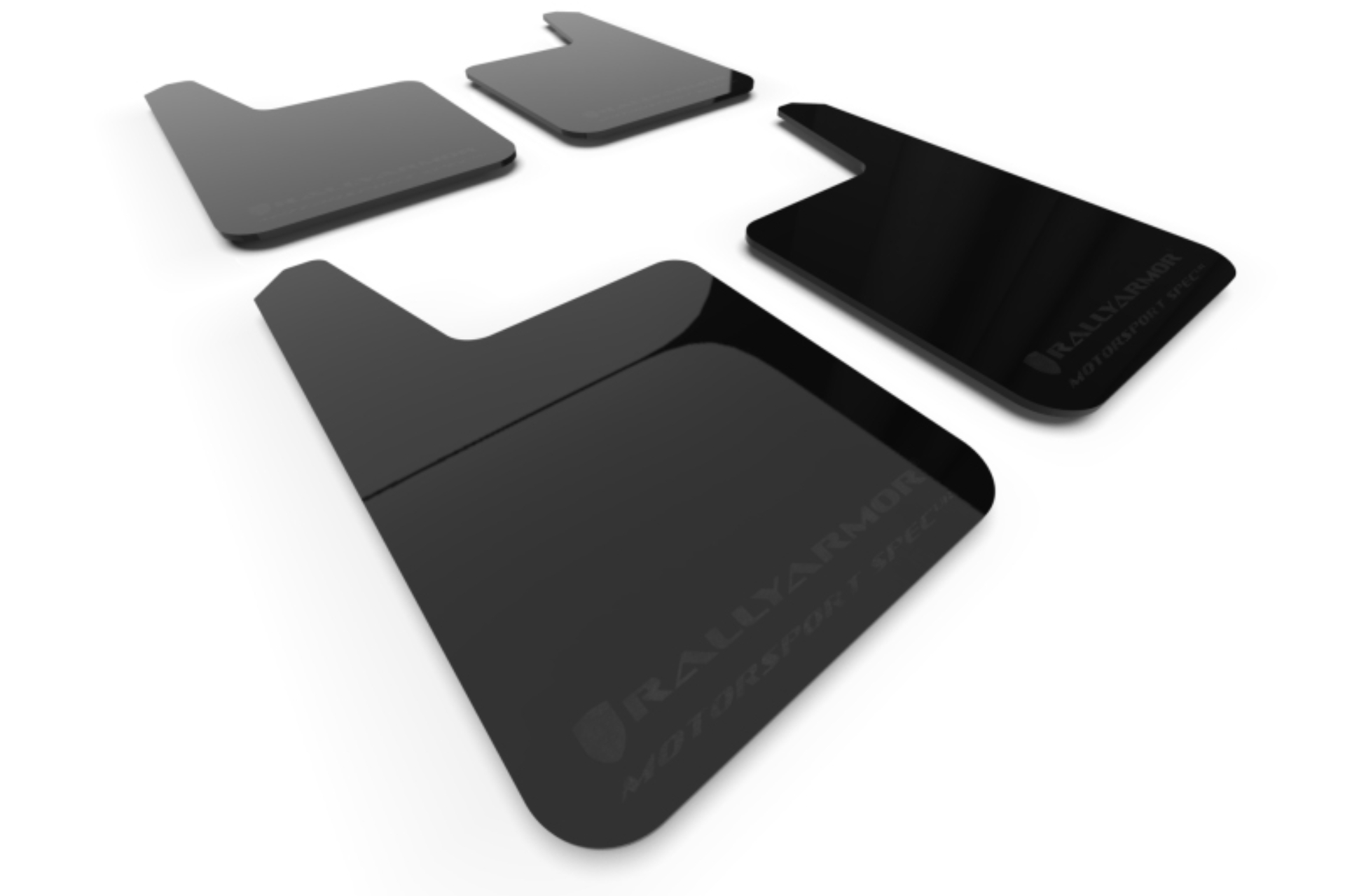 Picture of Rally Armor Universal Motorsport Spec Black UR Mud Flap Metallic Black Logo
