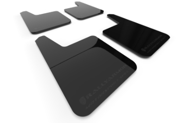 Picture of Rally Armor Universal Motorsport Spec Black UR Mud Flap Metallic Black Logo