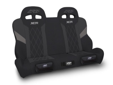 Picture of PRP Polaris RZR XCR Quick Release Rear Suspension Bench Seat Diamond Stich - Blk/Gray