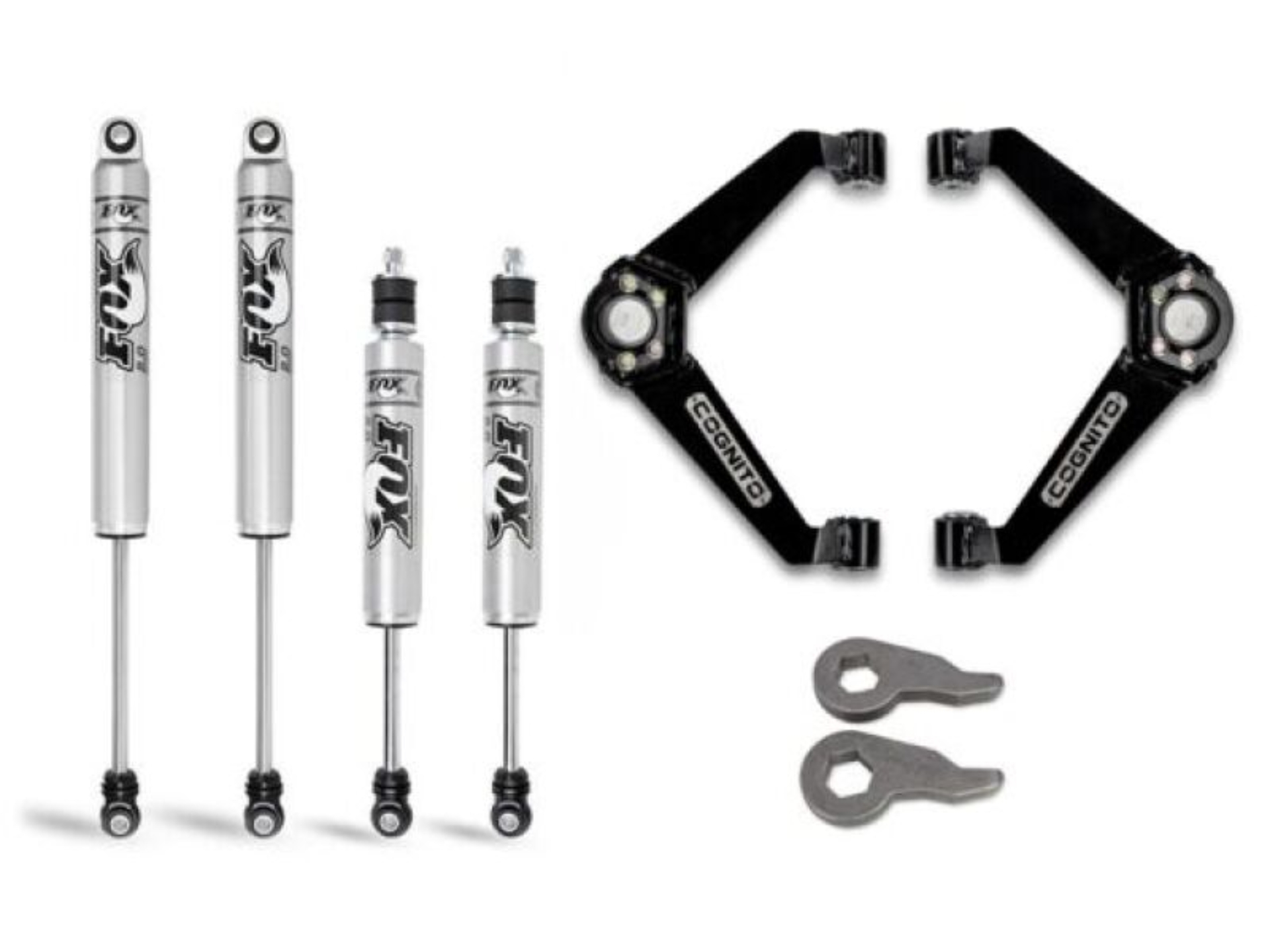 Picture of Cognito 01-13 Chevy/GMC Silv/Sierra 2500/3500 HD 2WD/4WD 3in Perf Leveling Kit w/ Fox PS 2.0 IFP
