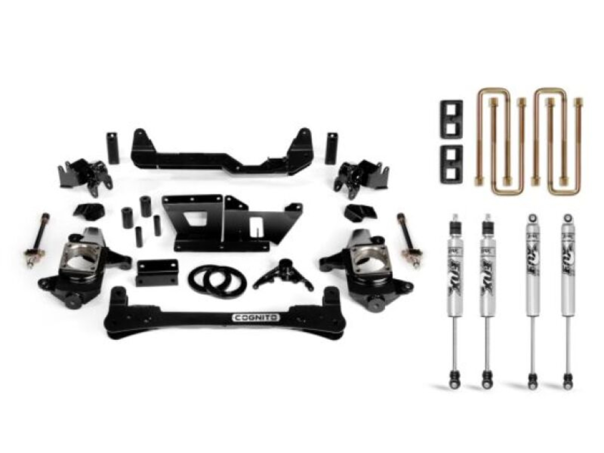 Picture of Cognito 01-13 Chevy/GMC Silv/Sierra 2500/3500 HD 2WD/4WD 4in Std Lift Kit w/ Fox PS 2.0 IFP Shocks