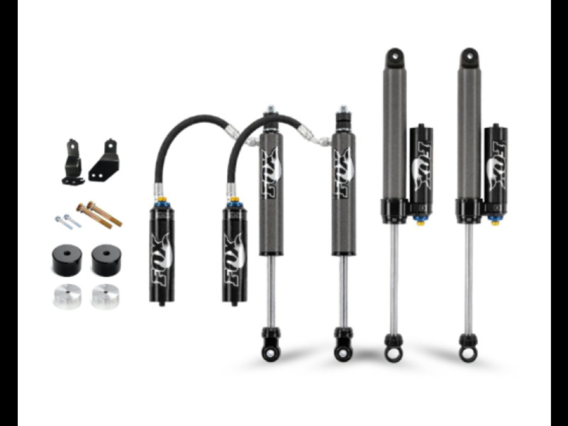 Picture of Cognito 17-24 Ford F-250/350 SD 4WD 2in Premier Leveling Kit w/ Fox 2.5 Reservoir Shocks