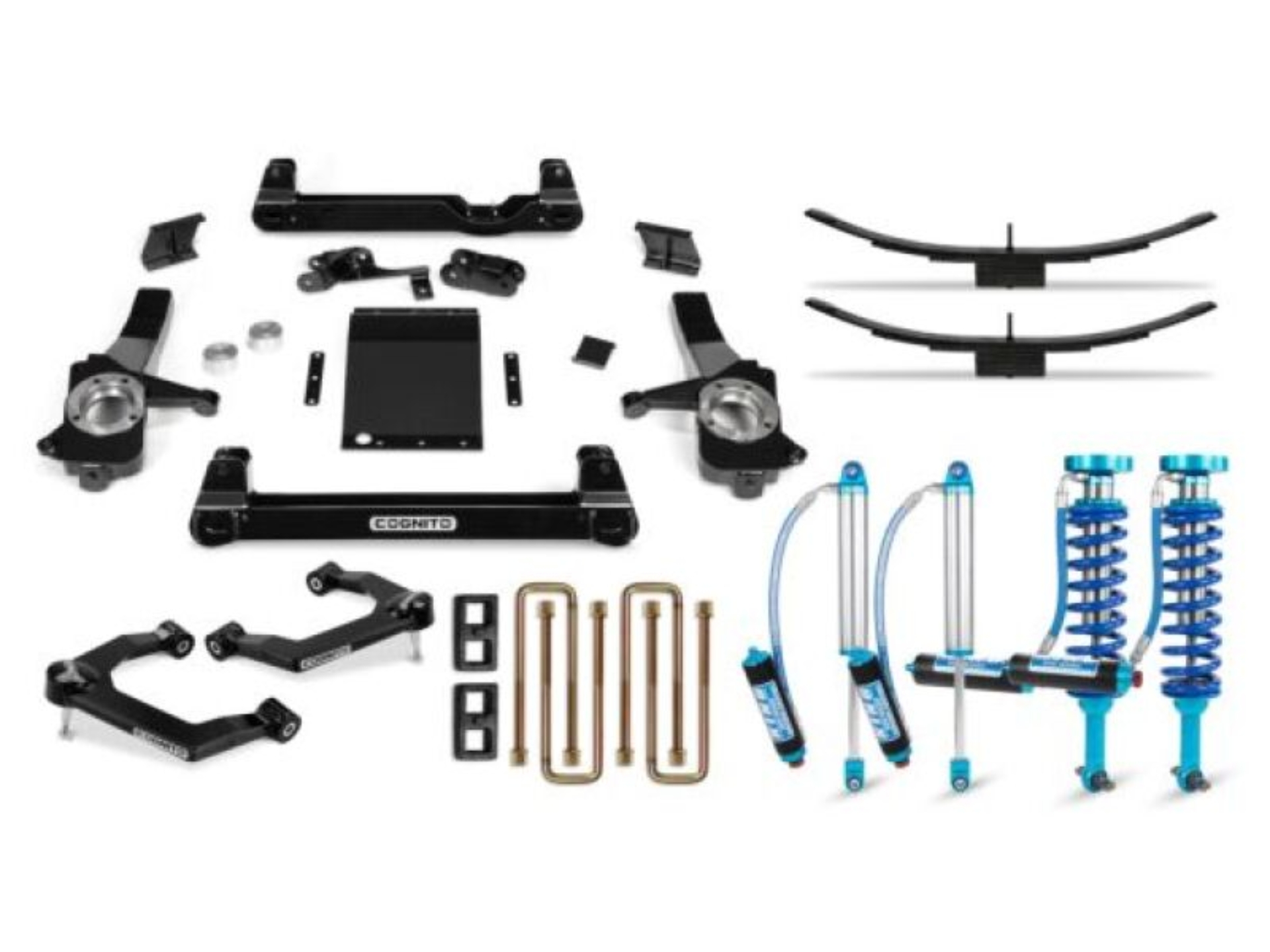 Picture of Cognito 19-24 Chevy/GMC Silv/Sierra 1500 2WD/4WD 6in Elite Lift Kit w/ King 2.5 Remote RR Shocks