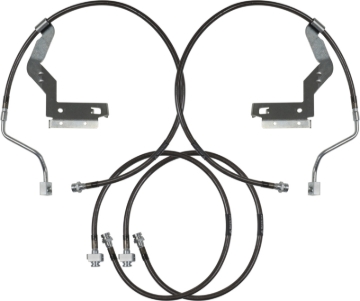 Picture of Carli 17-23 Ford F250/350 SD Hardware Braided Brake Lines 4.5in