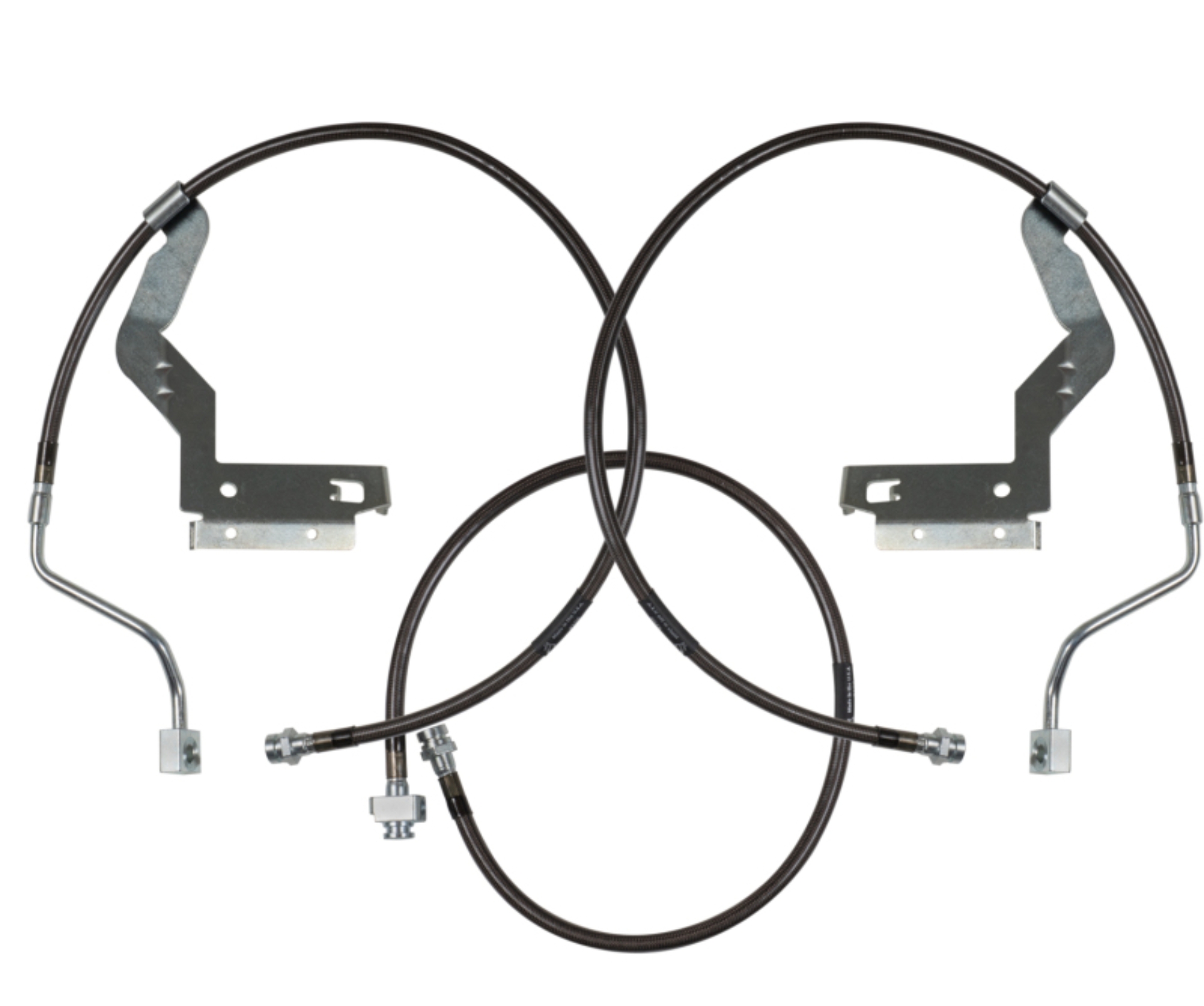 Picture of Carli 05-07 Ford F250/350 SD Hardware Braided Brake Lines 4.5in System