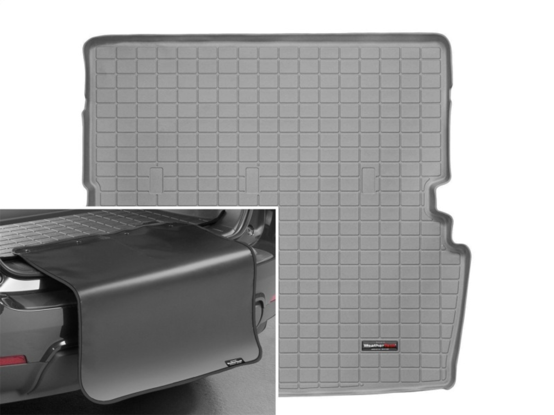 Picture of WeatherTech 09-15 Honda Pilot Cargo Liner w/ Bumper Protector - Grey