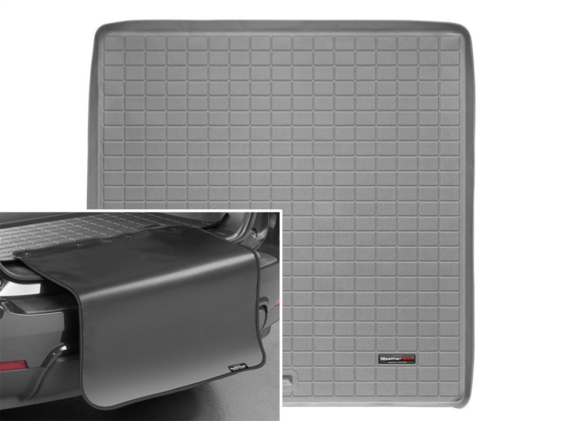 Picture of WeatherTech 07-16 GMC Acadia Cargo Liner w/ Bumper Protector - Grey