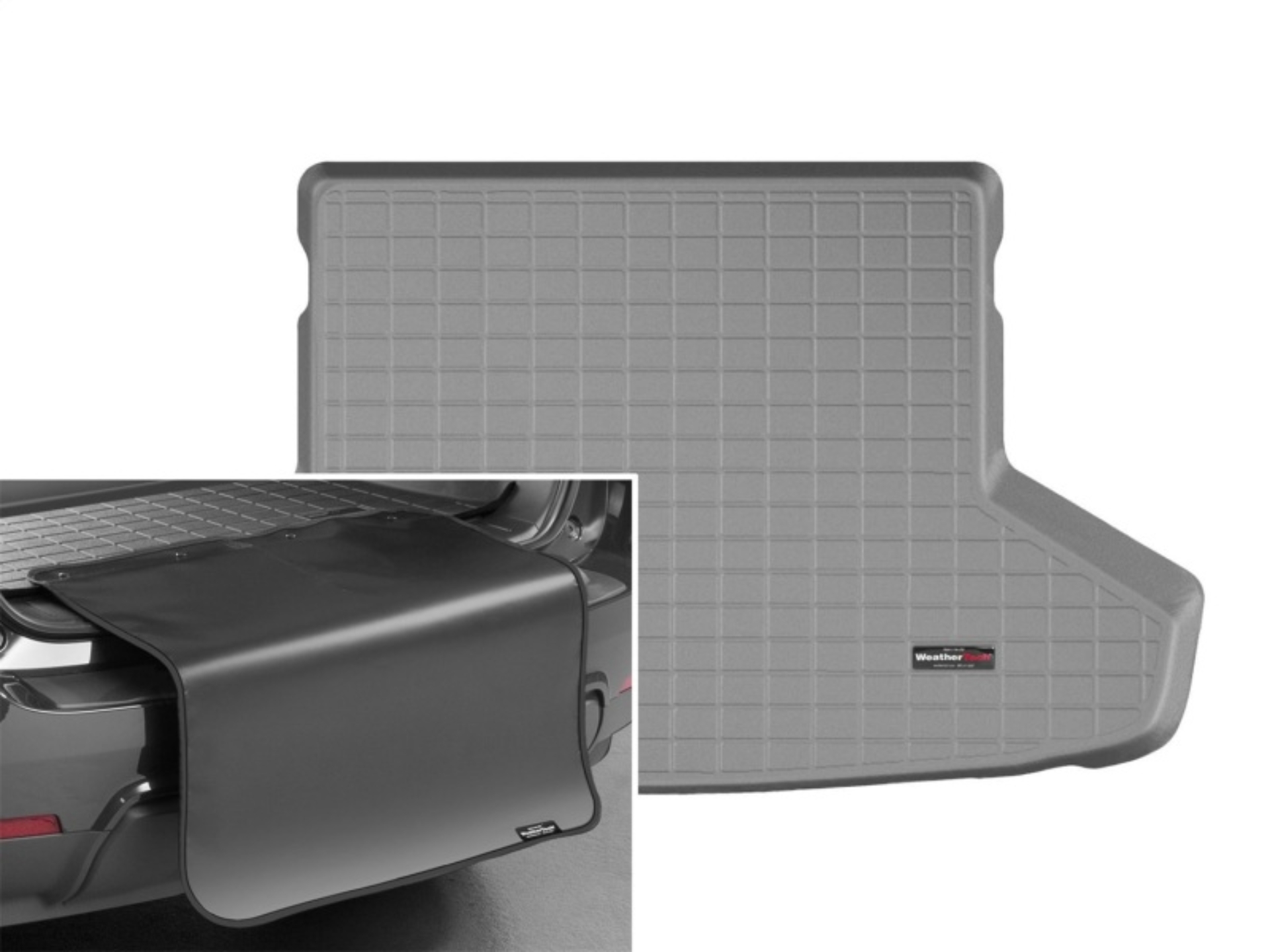 Picture of WeatherTech 12-16 Toyota Prius V Cargo Liner w/ Bumper Protector - Grey