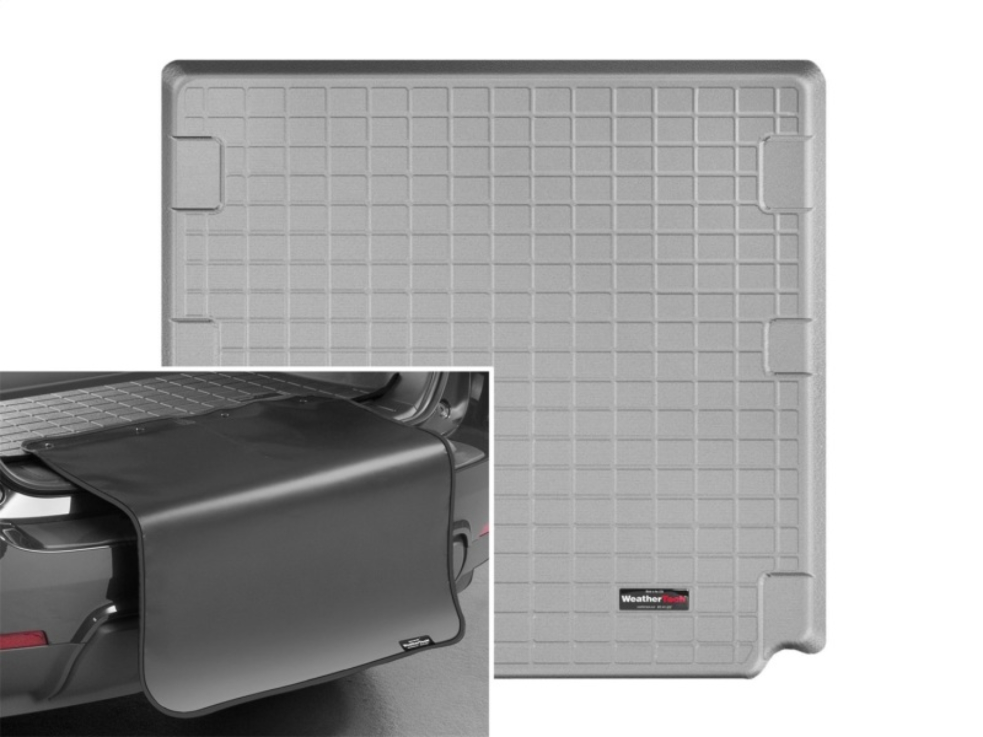 Picture of WeatherTech 07-13 BMW X5 Cargo Liner w/ Bumper Protector - Grey