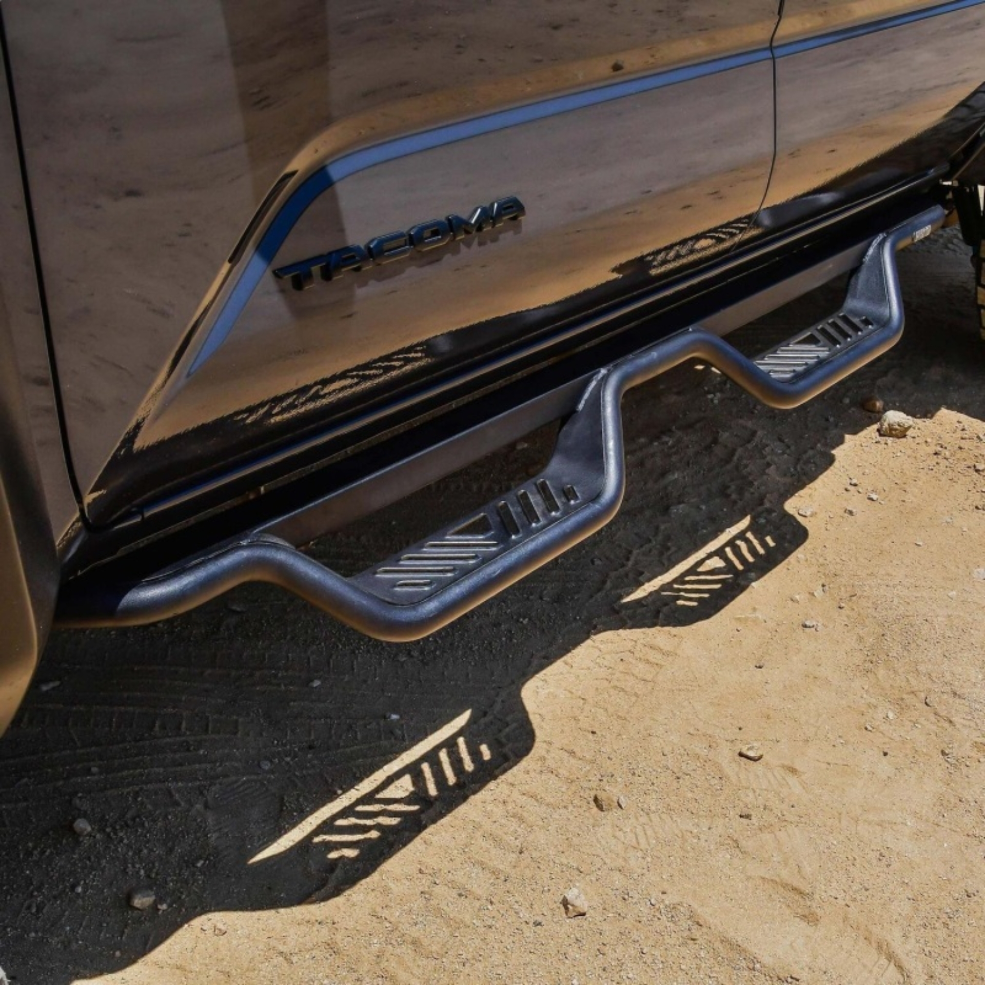 Picture of Westin 2024 Toyota Tacoma Outlaw Drop Nerf Step Bars - Textured Black