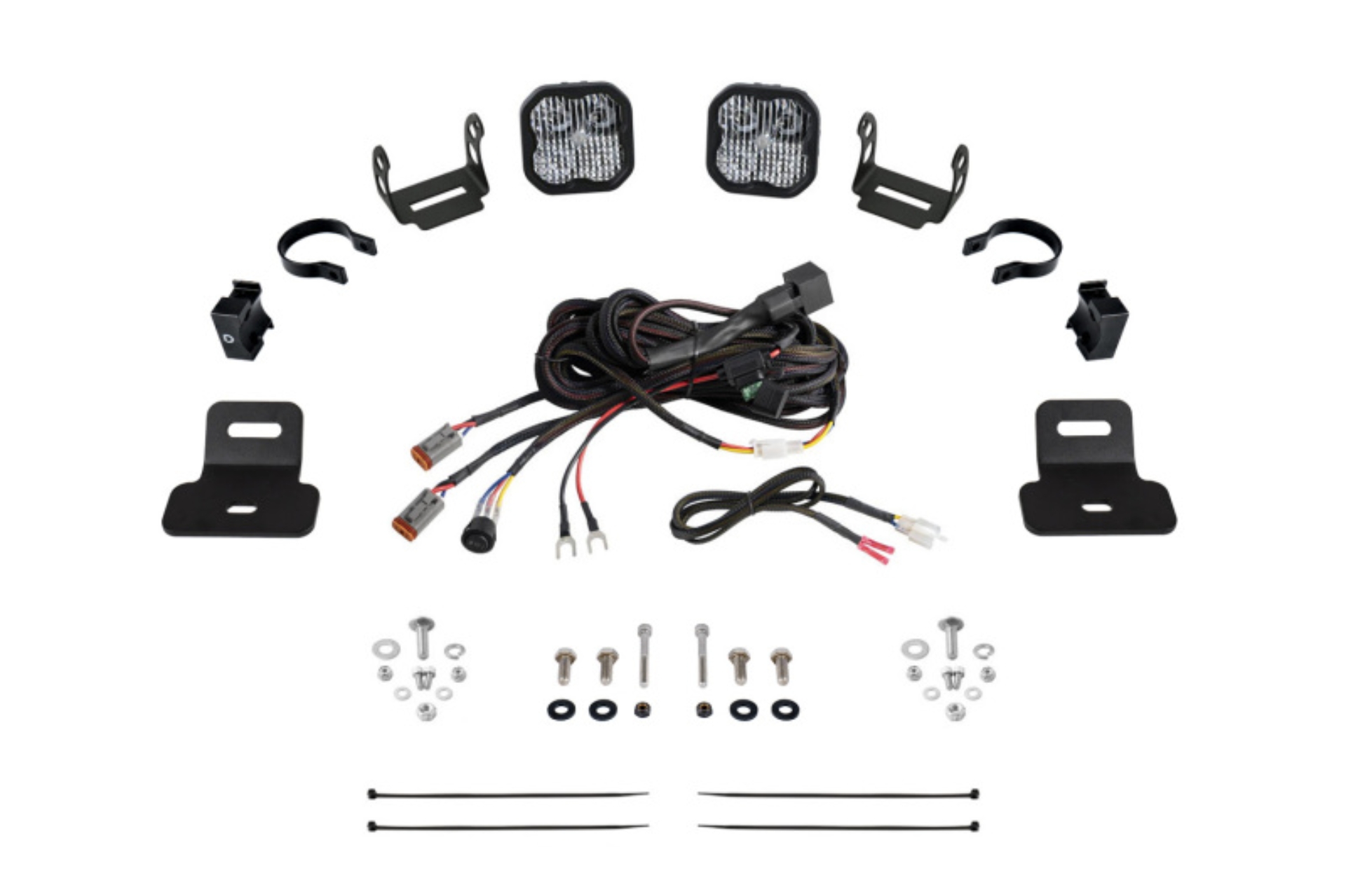 Picture of Diode Dynamics 17-24 Can-Am Maverick X3 SS3 Stage Series Ditch Light Kit - Pro White Combo