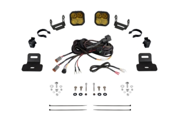 Picture of Diode Dynamics 17-24 Can-Am Maverick X3 SS3 Stage Series Ditch Light Kit - Sport Yellow Combo