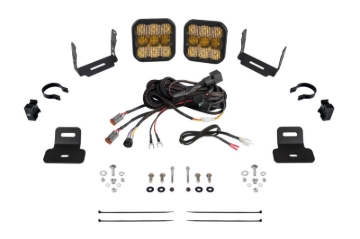 Picture of Diode Dynamics 17-24 Can-Am Maverick X3 SS5 Stage Series Ditch Light Kit - Sport Yellow Combo