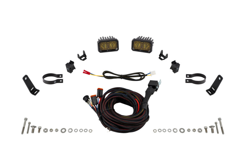Picture of Diode Dynamics Stage Series 1.875 Inch Roll Bar Chase Light Kit SSC2 Sport Yellow (Pair)